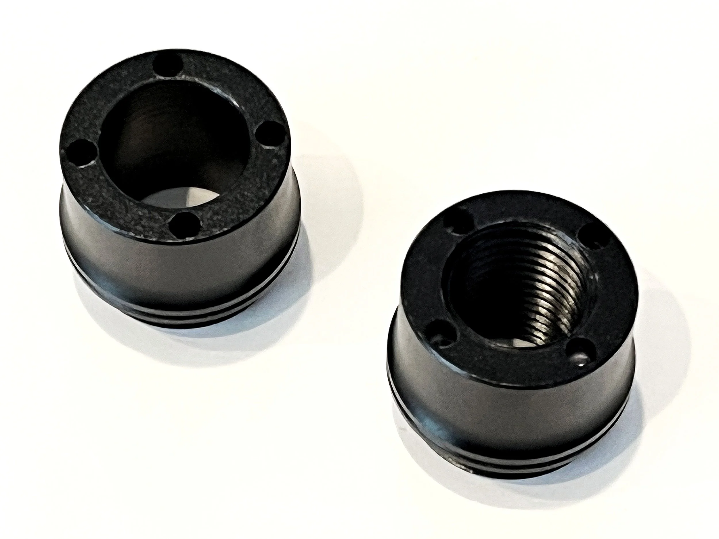 Inserts and axles for 12TA OR 15TA flanged/hooded fork dropouts